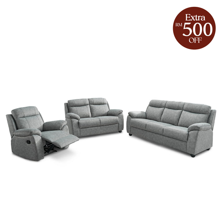 CASTIA Sofa Set Grey