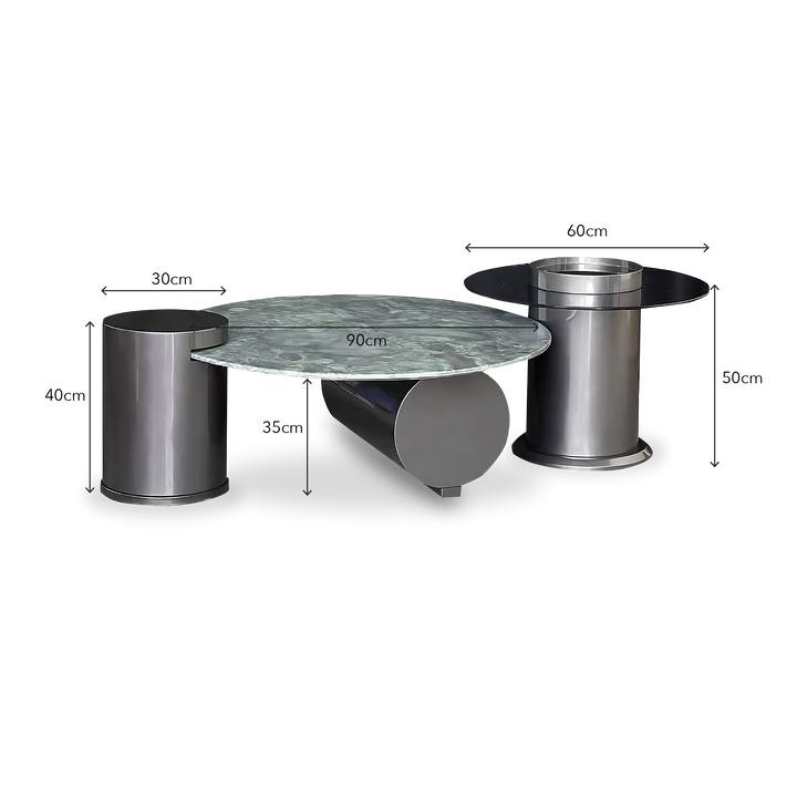 TRENDINO Ceramic Coffee Table Set