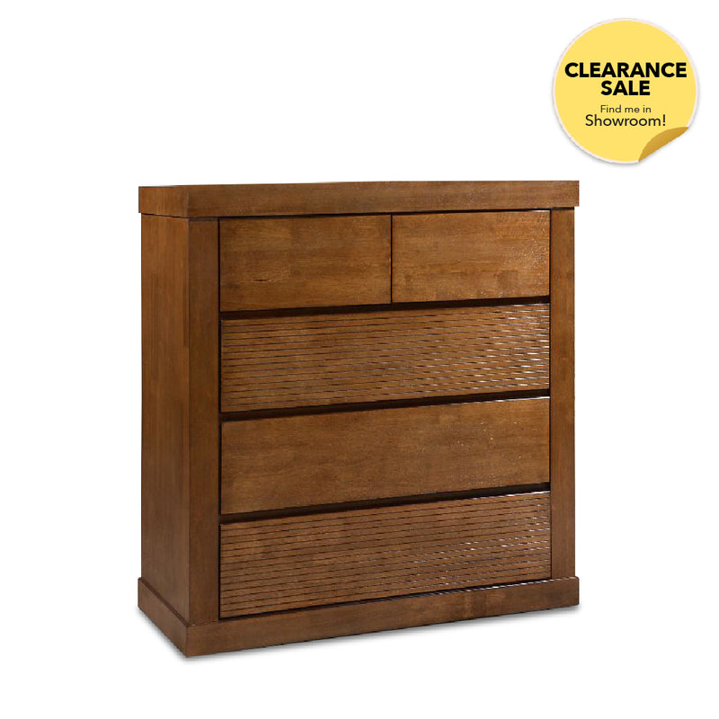 DAYLEY 5 Chest of Drawer Walnut