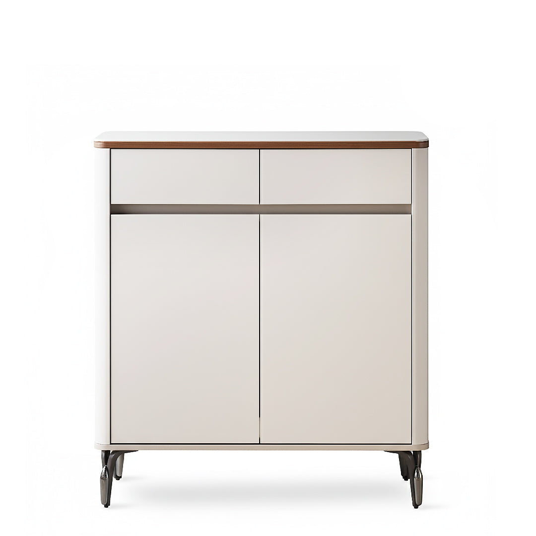 DIVA Tempered Glass 2 Door Shoe Cabinet