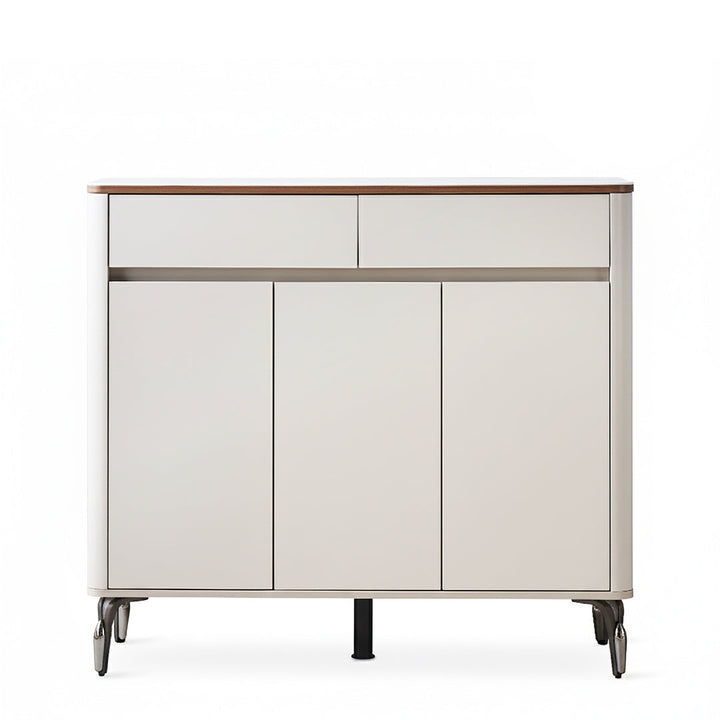 DIVA Tempered Glass 3 Door Shoe Cabinet