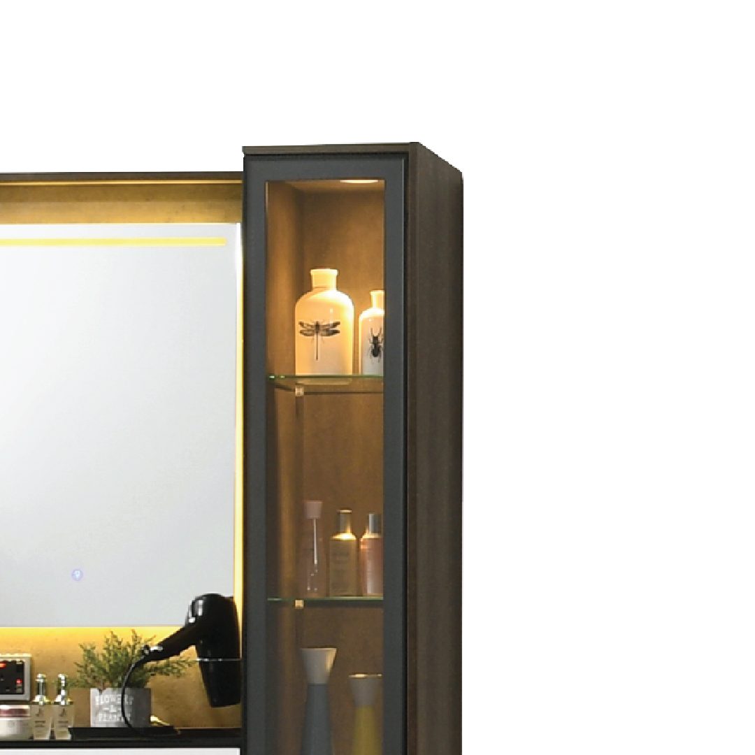 NORWICH Touch Screen LED Dresser with Stool