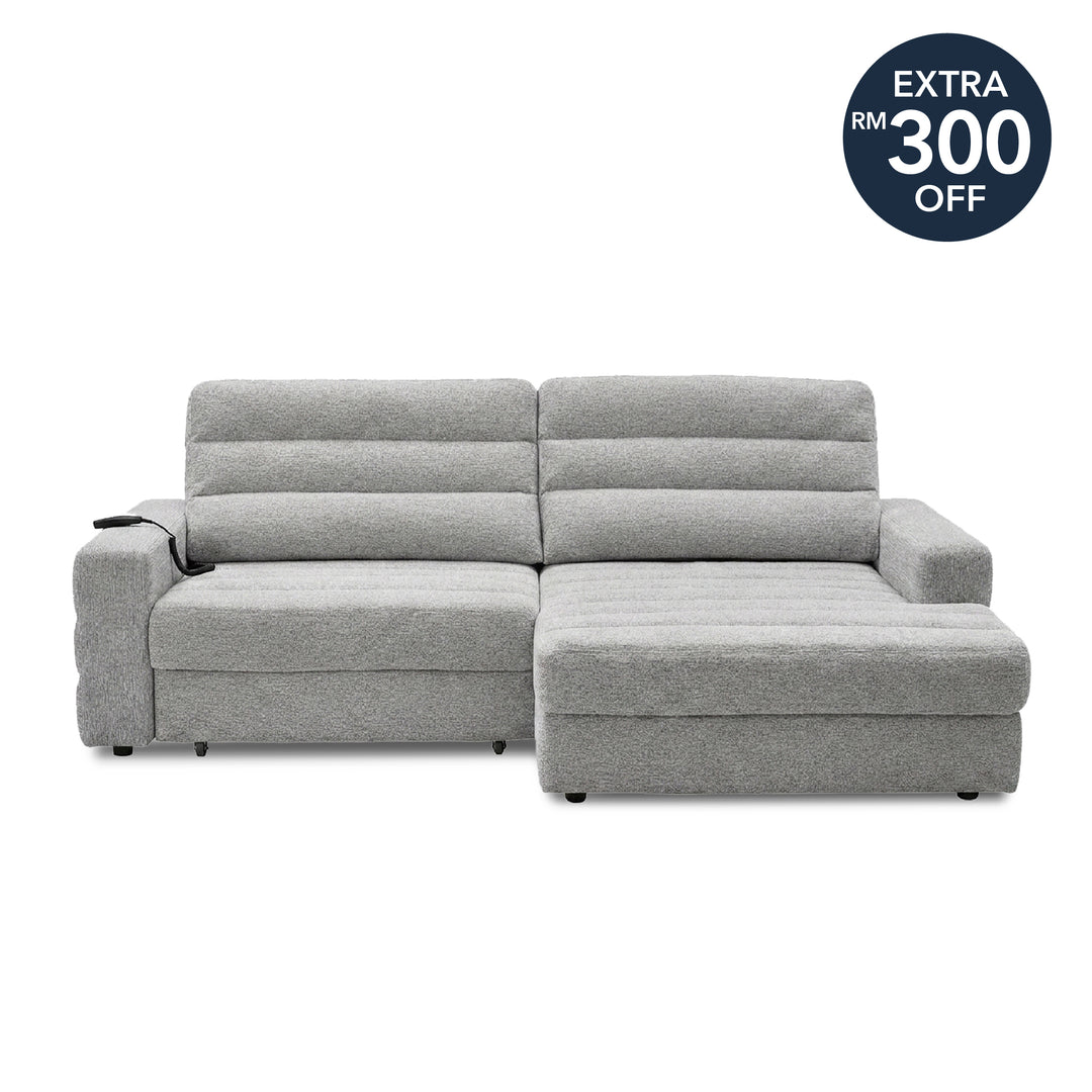DREY L-Shape Power Slide Out Sofa