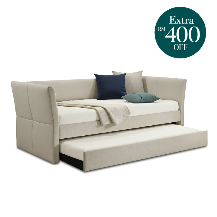 ELLAND Single Pull Out Daybed Cream