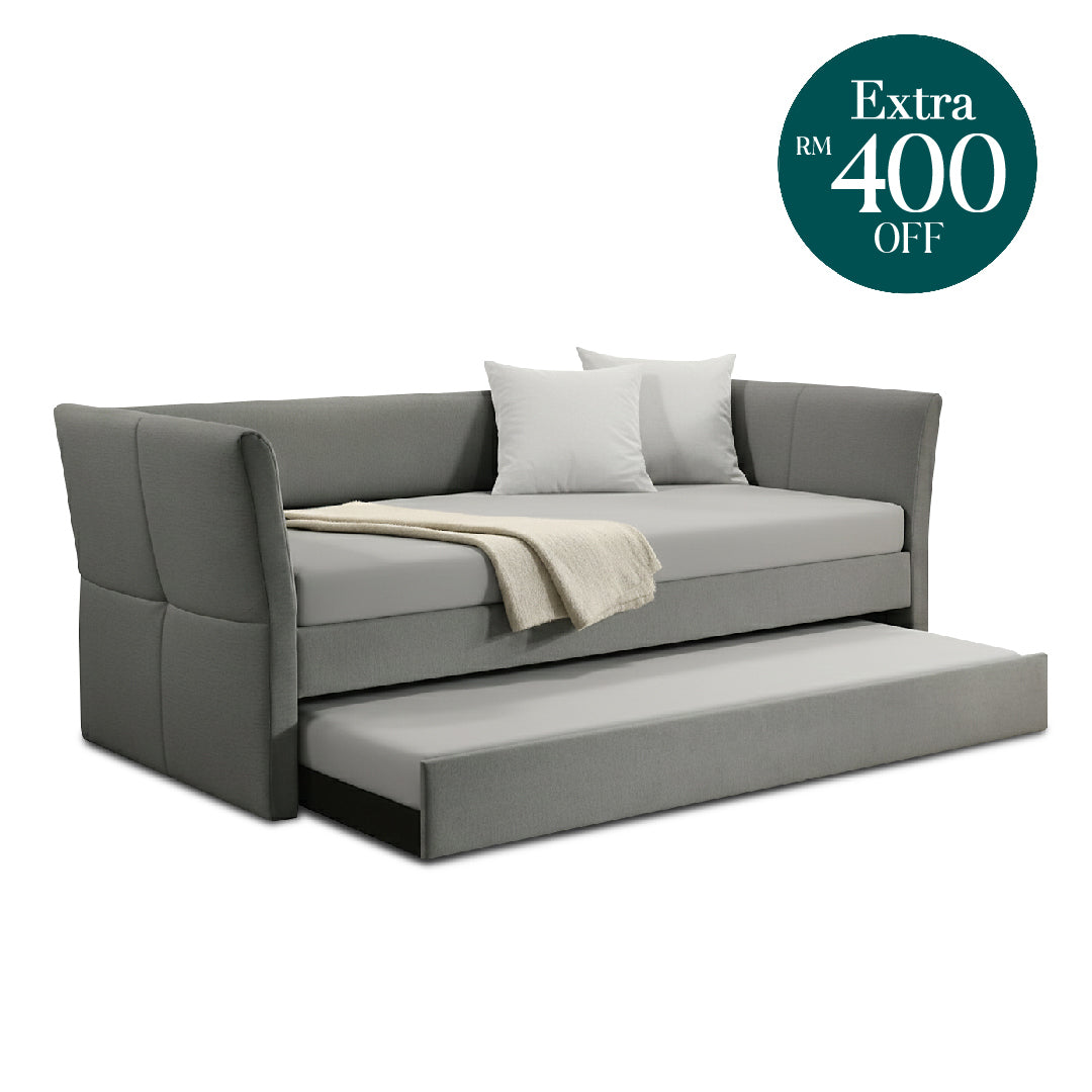 ELLAND Single Pull Out Daybed Grey