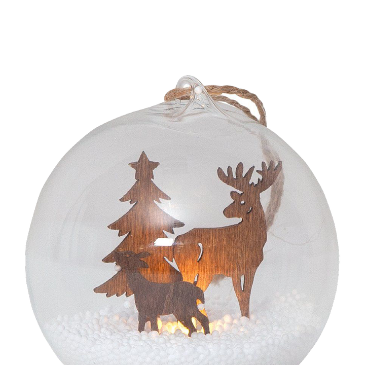 FAUNA II LED Snow Globe Christmas Decoration