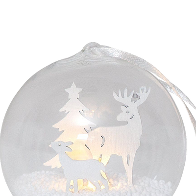 FAUNA I LED Snow Globe Christmas Decoration