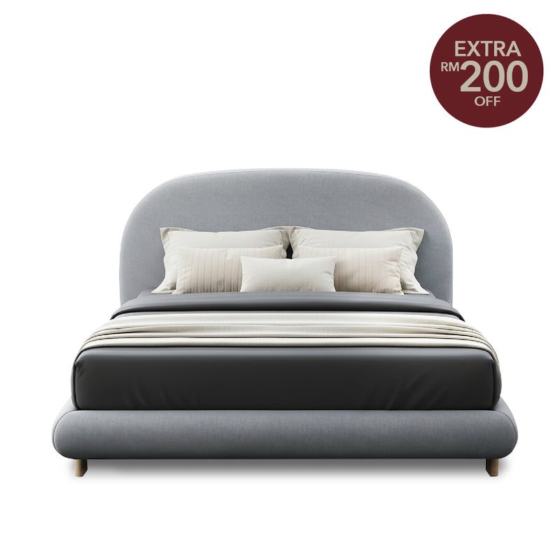 FILEY Bed Light Grey