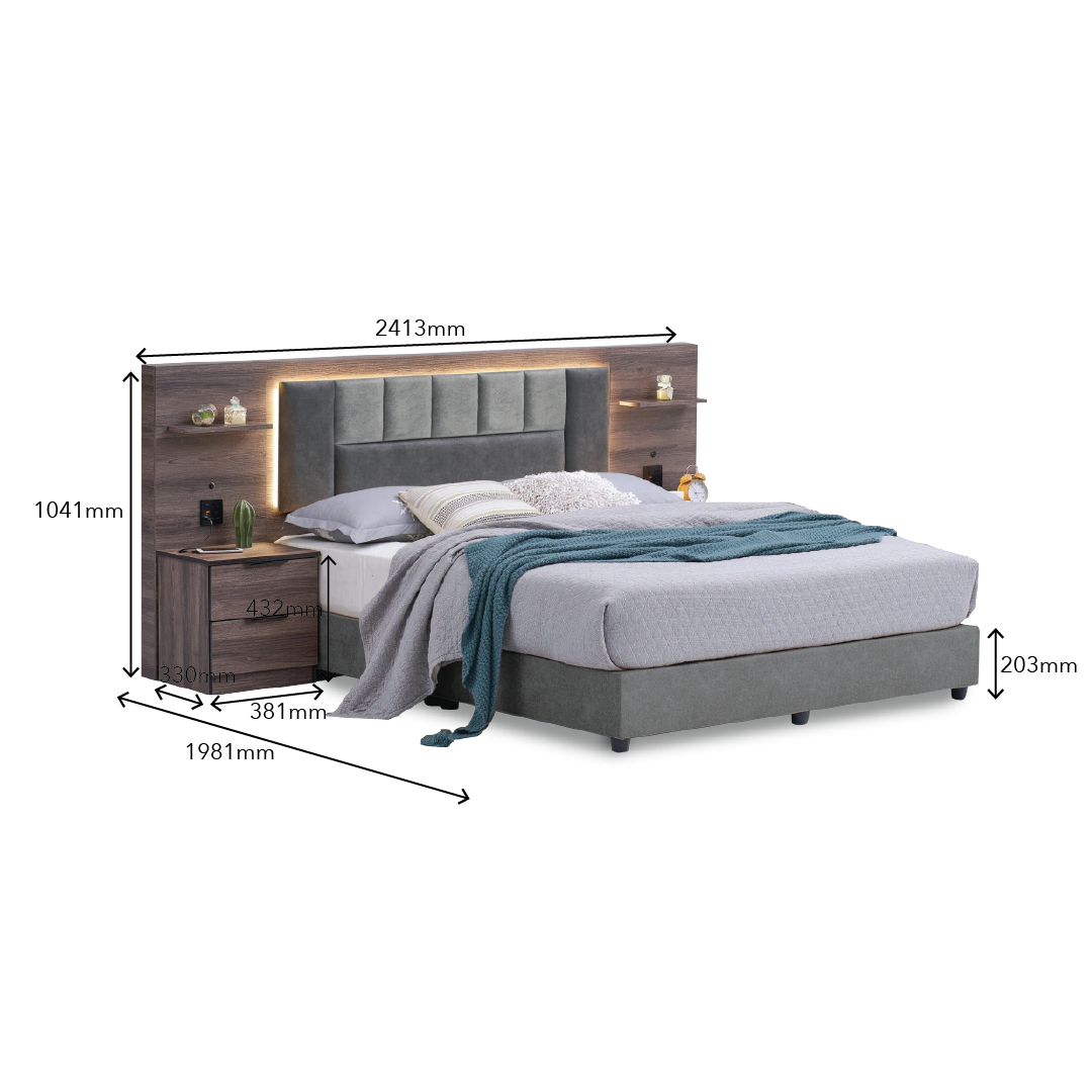 GLAFIRA Modern Bedroom Set