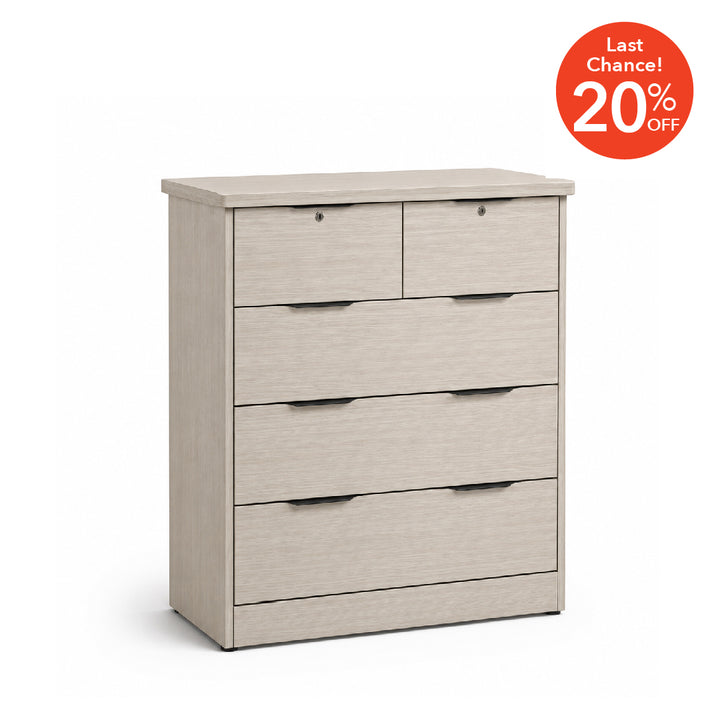 HUXLEY Chest of Drawer White Wash