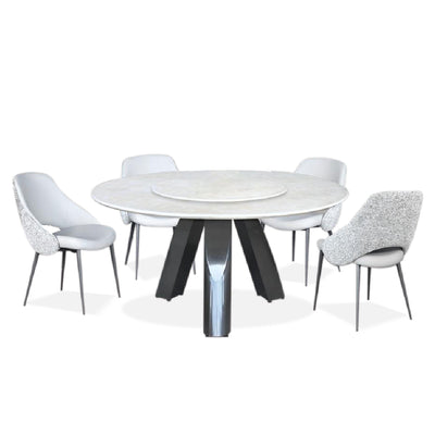 IANTHE ROU Natural Marble Dining Table