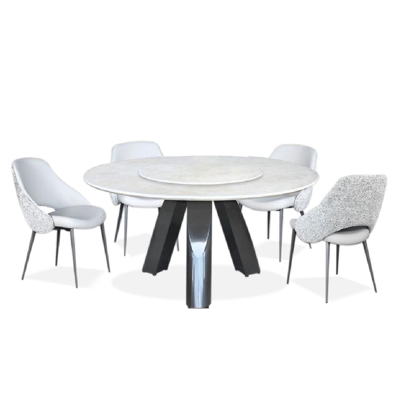 IANTHE ROU Natural Marble Dining Table