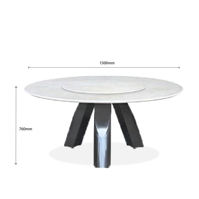 IANTHE ROU Natural Marble Dining Table