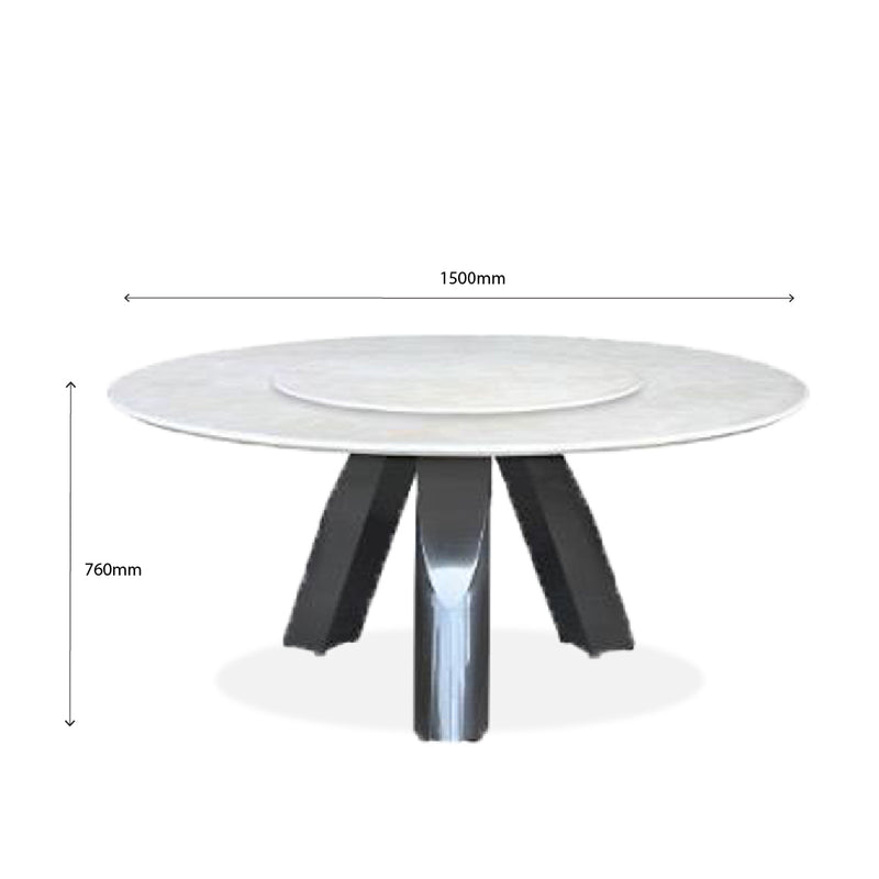 IANTHE ROU Natural Marble Dining Table