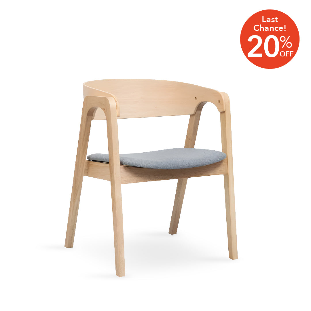 KAI Dining Chair with Armrest Natural