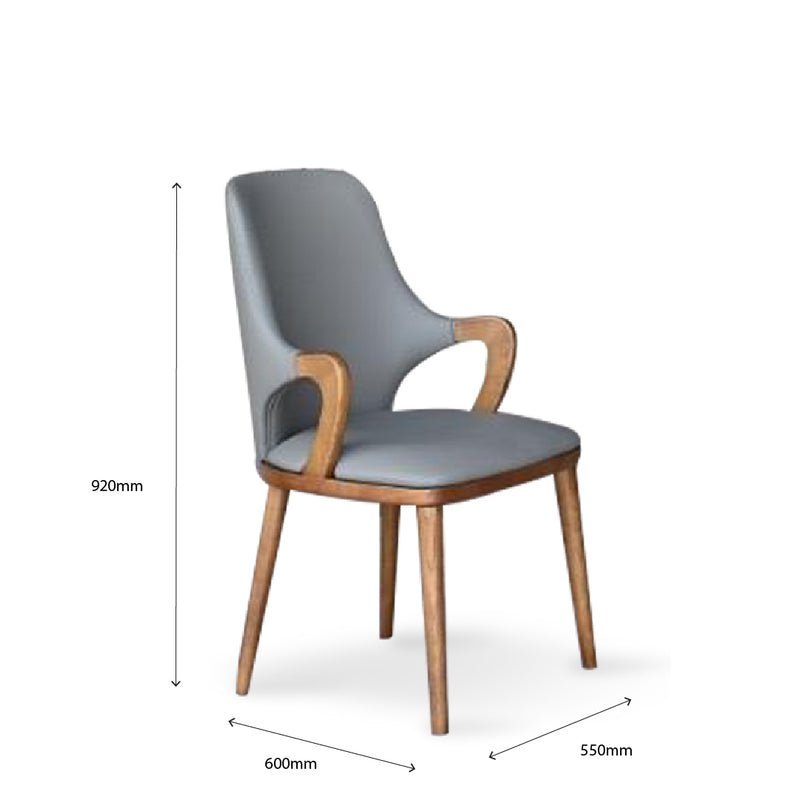 ANISE Dining Chair with Armrest