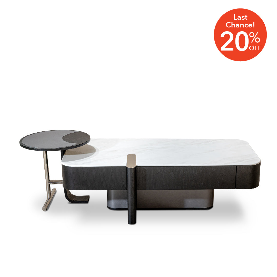 KITTO Crystal Marble Coffee Table