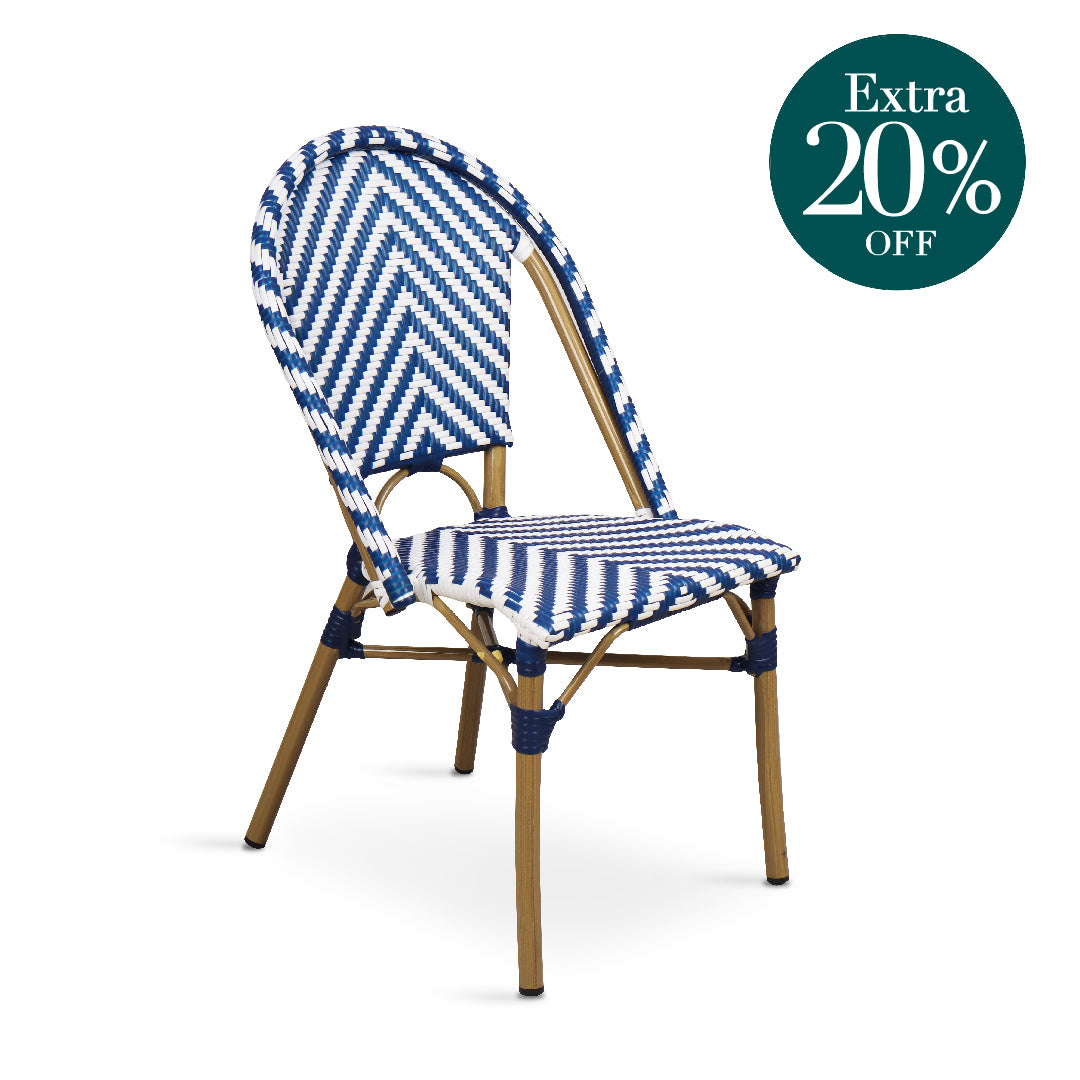 KRIYA II Garden Chair Blue White
