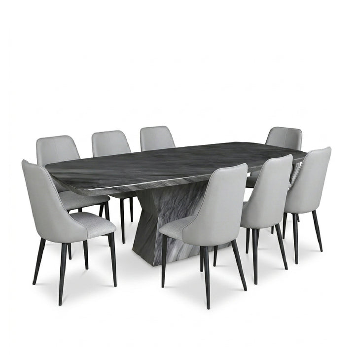 LEYRA III Marble Dining Set