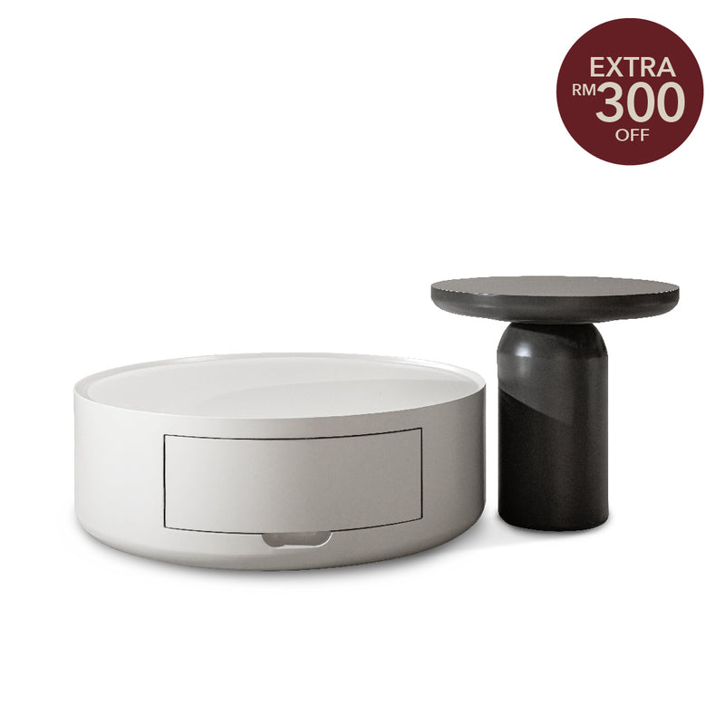 LOWENA Wood Coffee Table Set