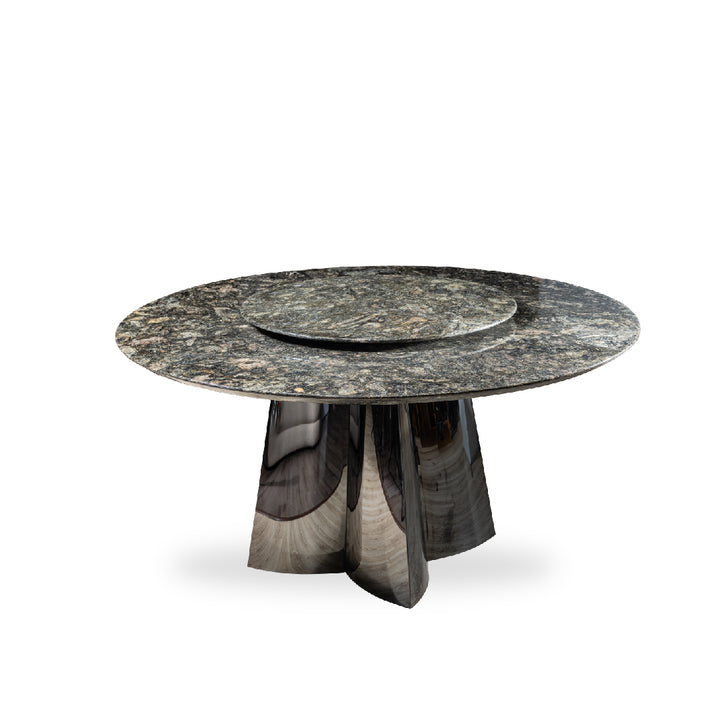 MAMOSA Natural Marble Round Dining Table
