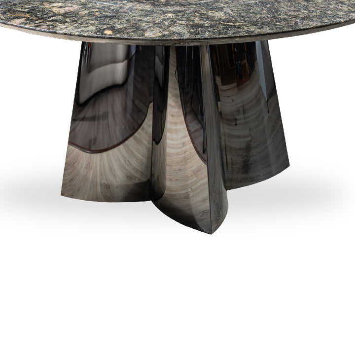 MAMOSA Natural Marble Round Dining Table