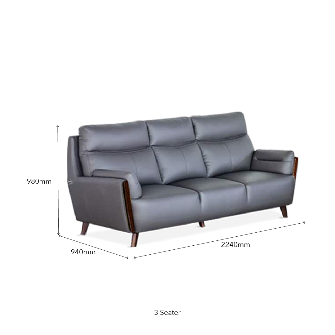 MONROE Leather Sofa Set