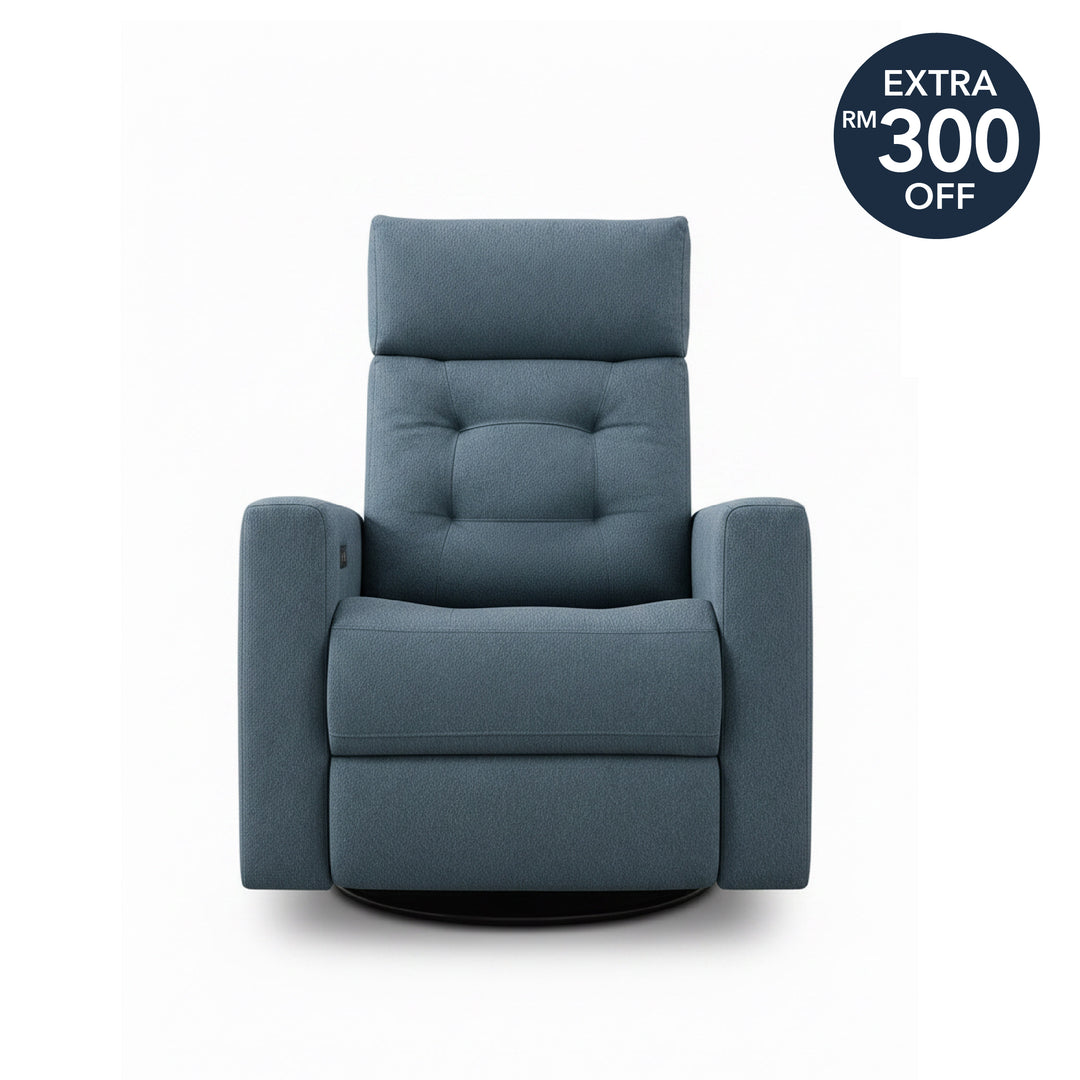 NASDA Power Rocking Swivel Recliner Sofa