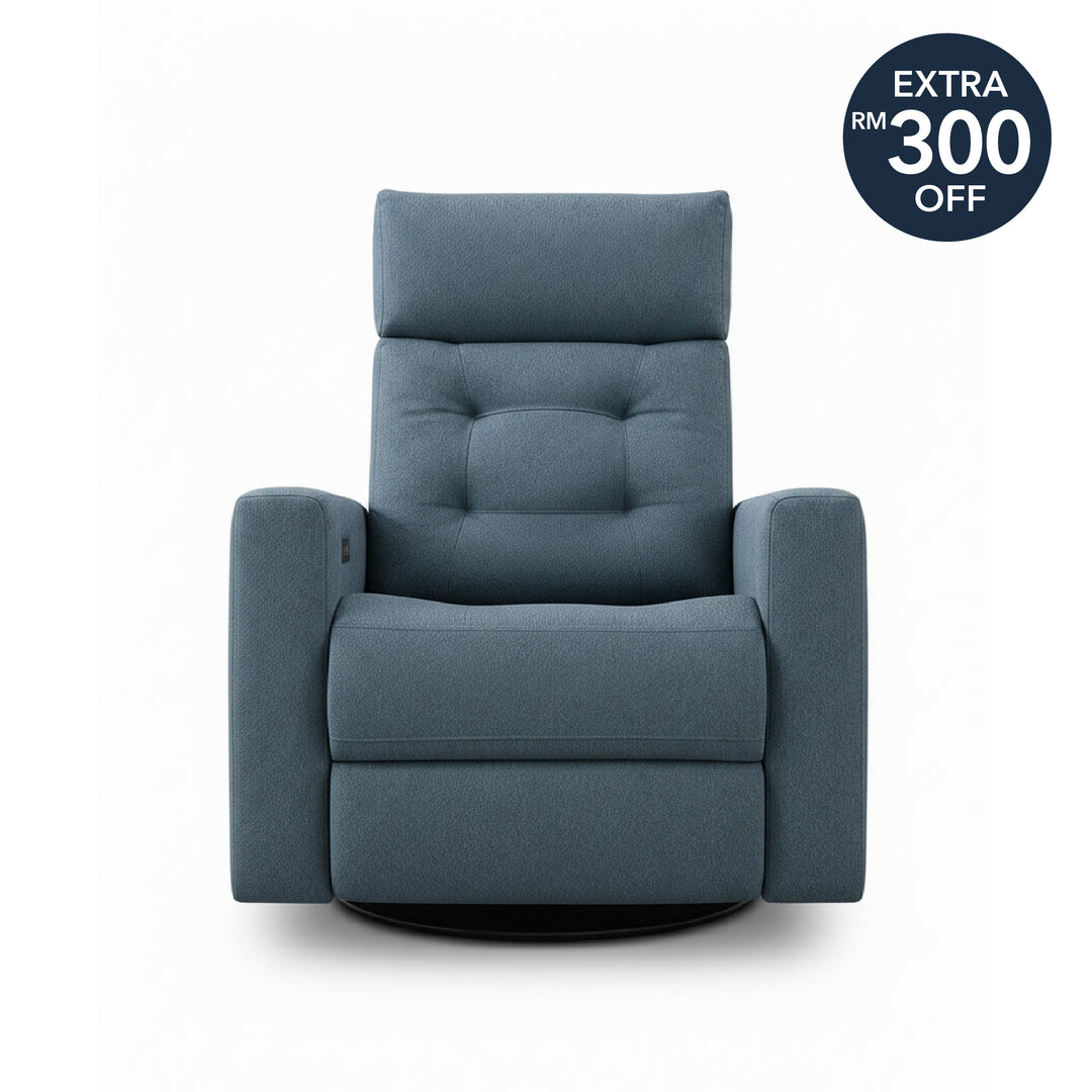 NASDA Power Rocking Swivel Recliner Sofa