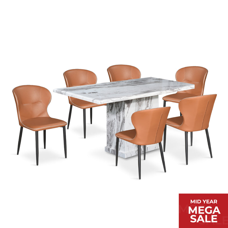ORDINE Marble Dining Set