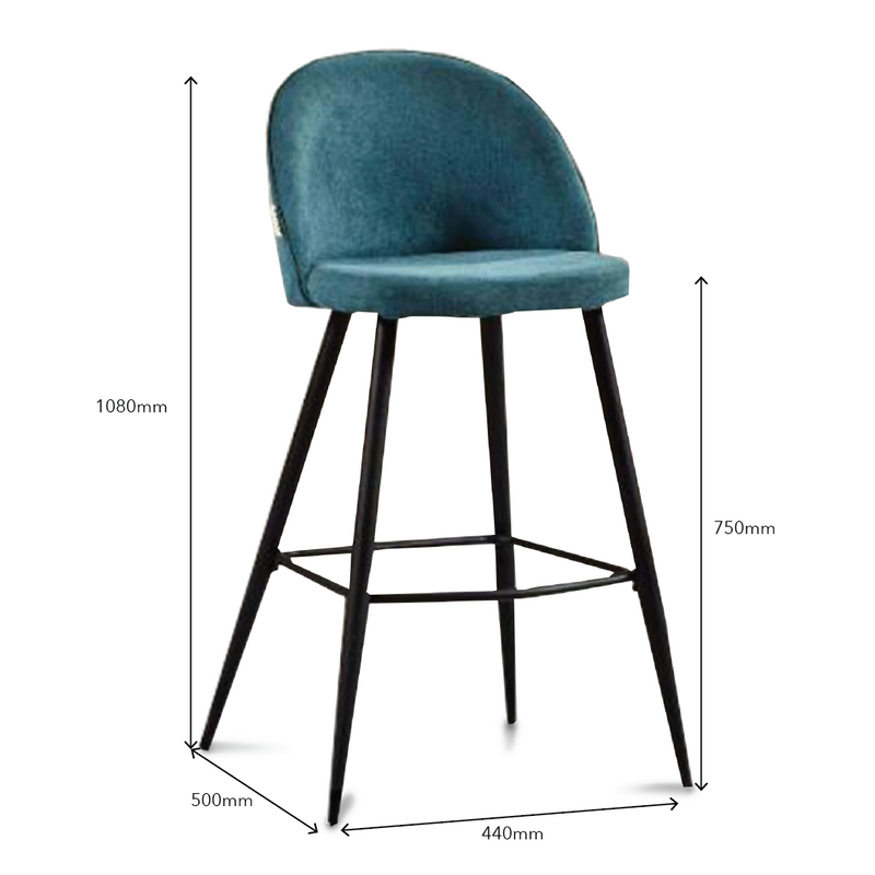 POLLA Bar Chair (Ocean Green)