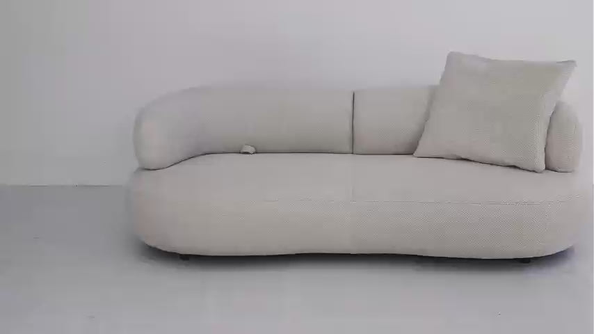 WOYA Push Back 3 Seater Sofa Brown