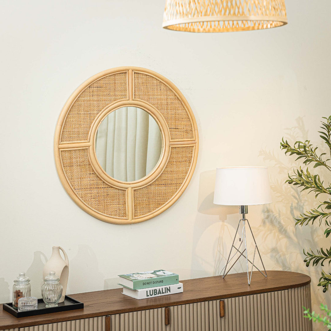 AVA Round Mirror Toasted Sunkai