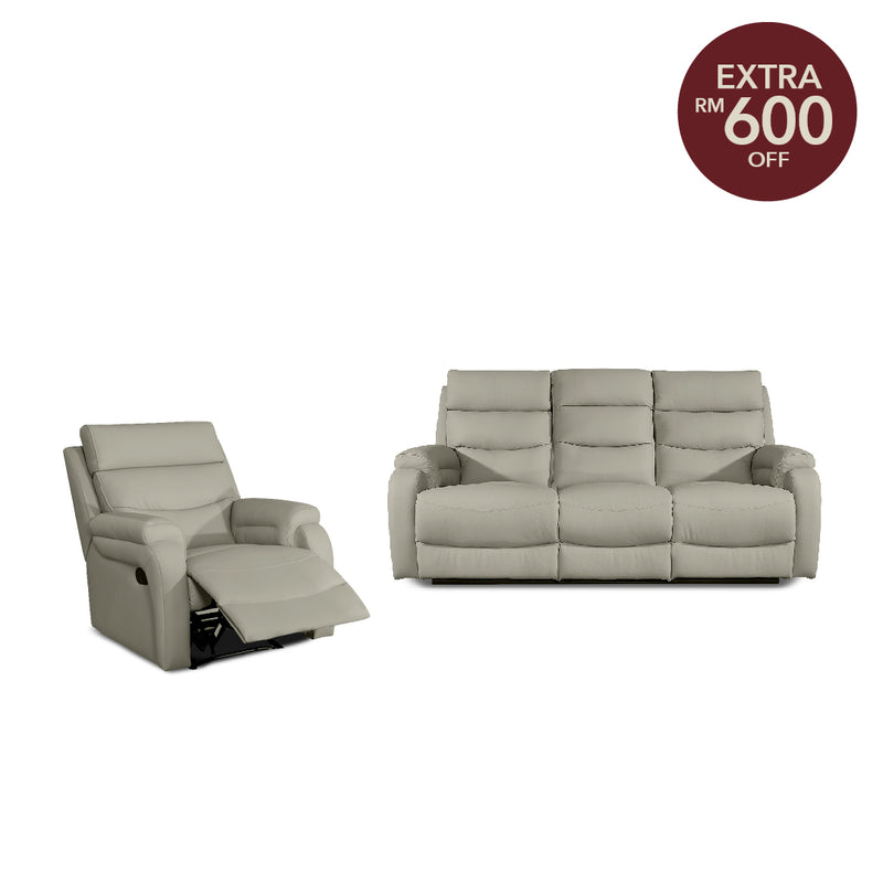 RYDIA Manual Recliner Sofa Set