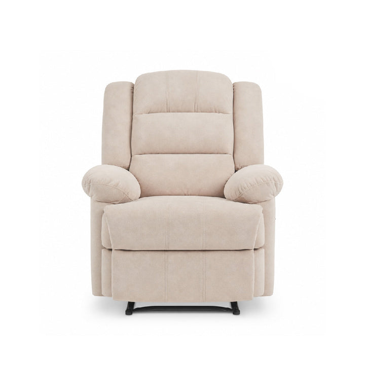 SANDY Manual Recliner 1 Seater Sofa Light Brown