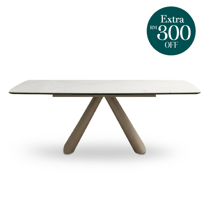 SNOW Mountain Extendable Ceramic Dining Table