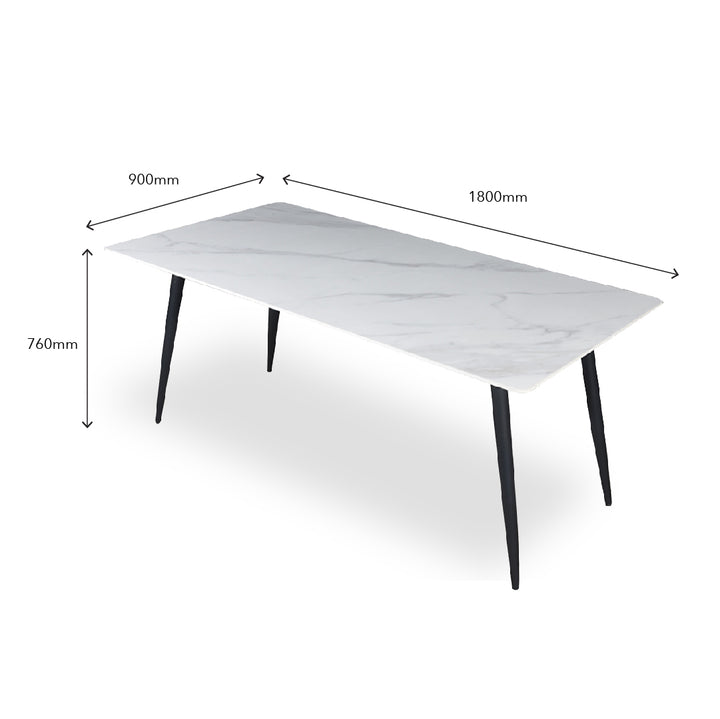 FIANNO III Ceramic Dining Table Set