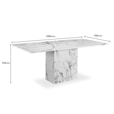 CEARA Marble Dining Set