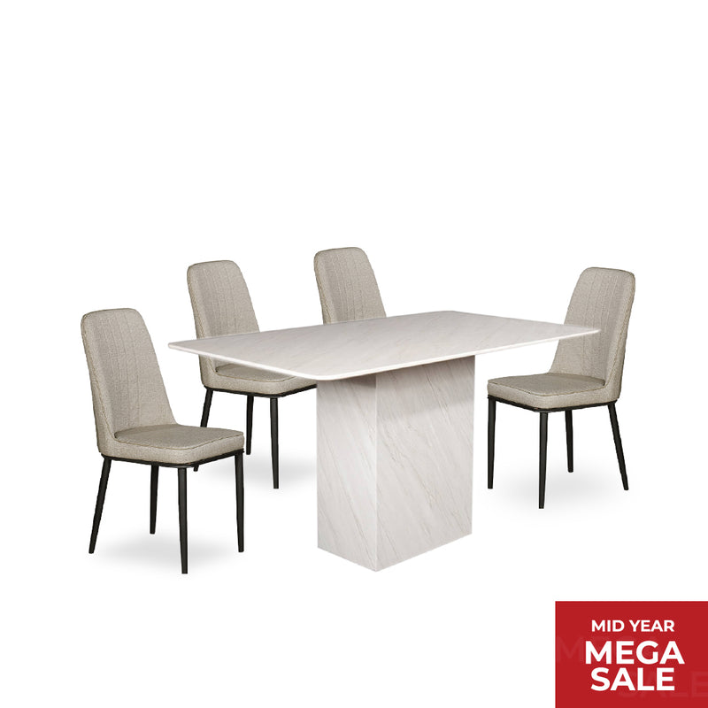 TIVOLLI Marble Dining Set