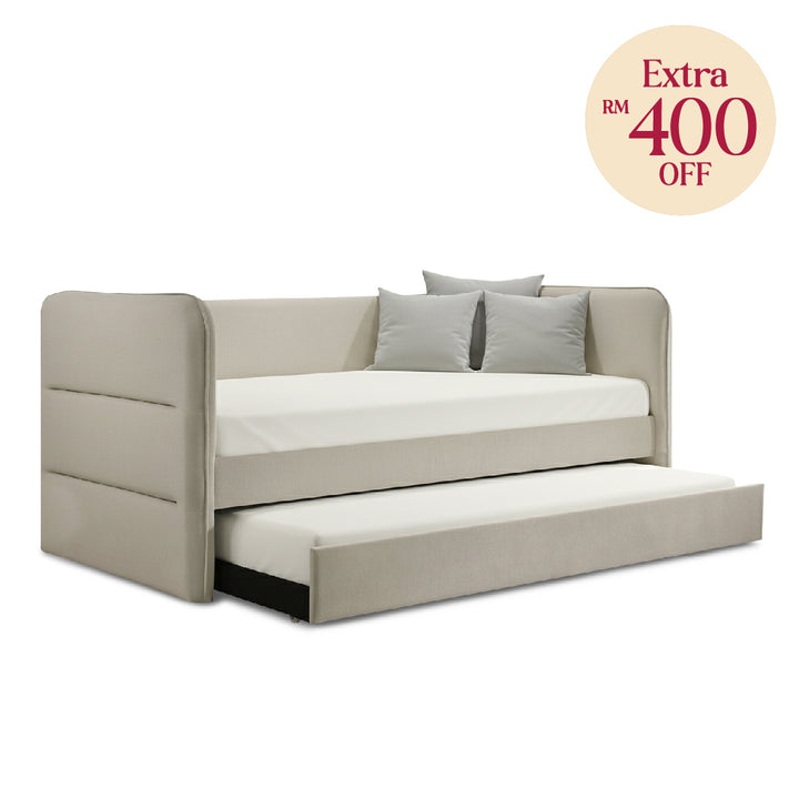 TROMS Single Pull Out Daybed Cream