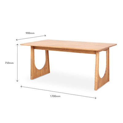 VENNIE Solid Wood Dining Table