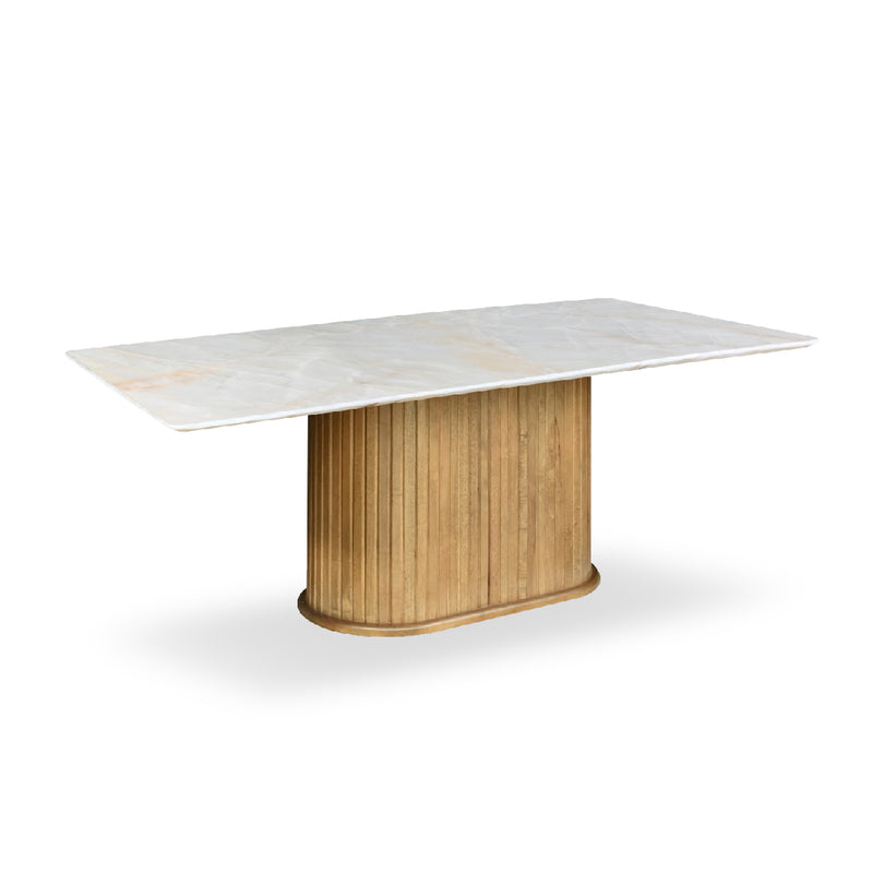 WALDEN Natural Marble Dining Table