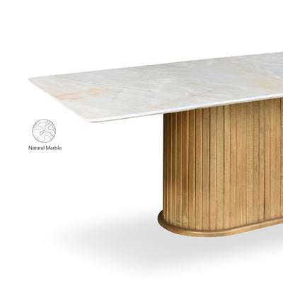 WALDEN Natural Marble Dining Table