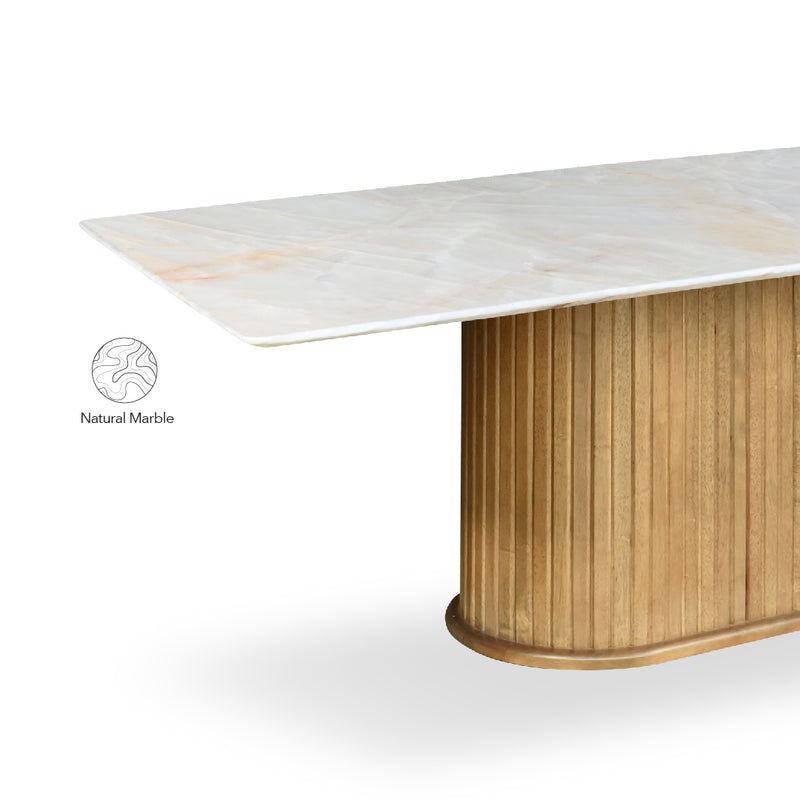 WALDEN Natural Marble Dining Table