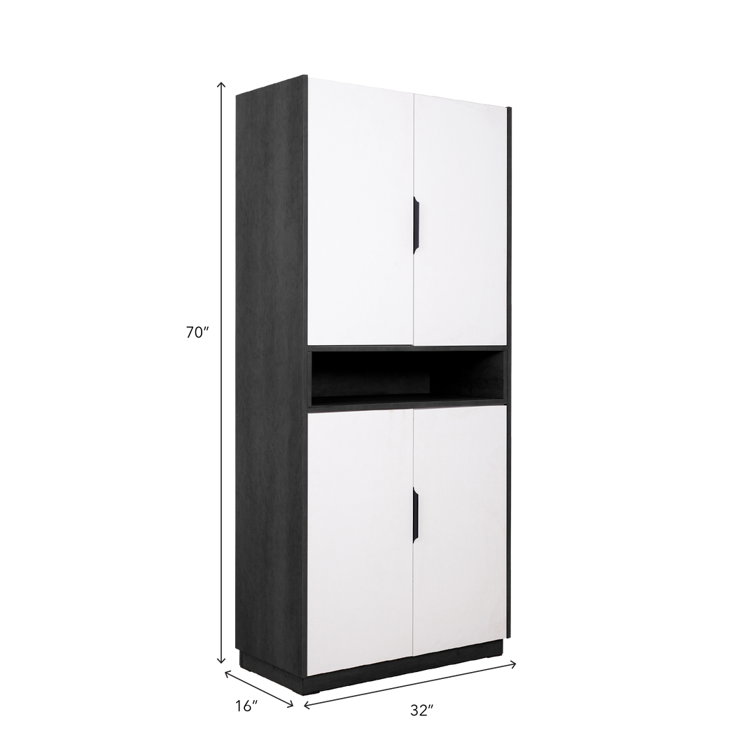 WAYLON Shoes Cabinet Dark Grey
