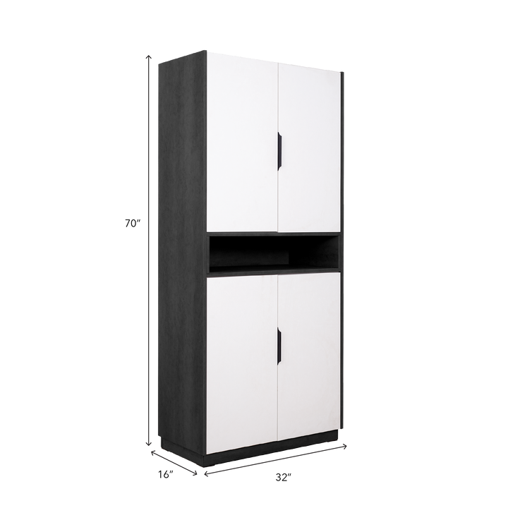WAYLON Shoes Cabinet Dark Grey
