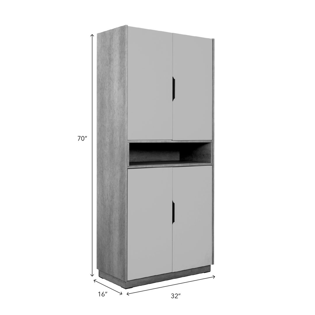 WAYLON Shoes Cabinet Grey