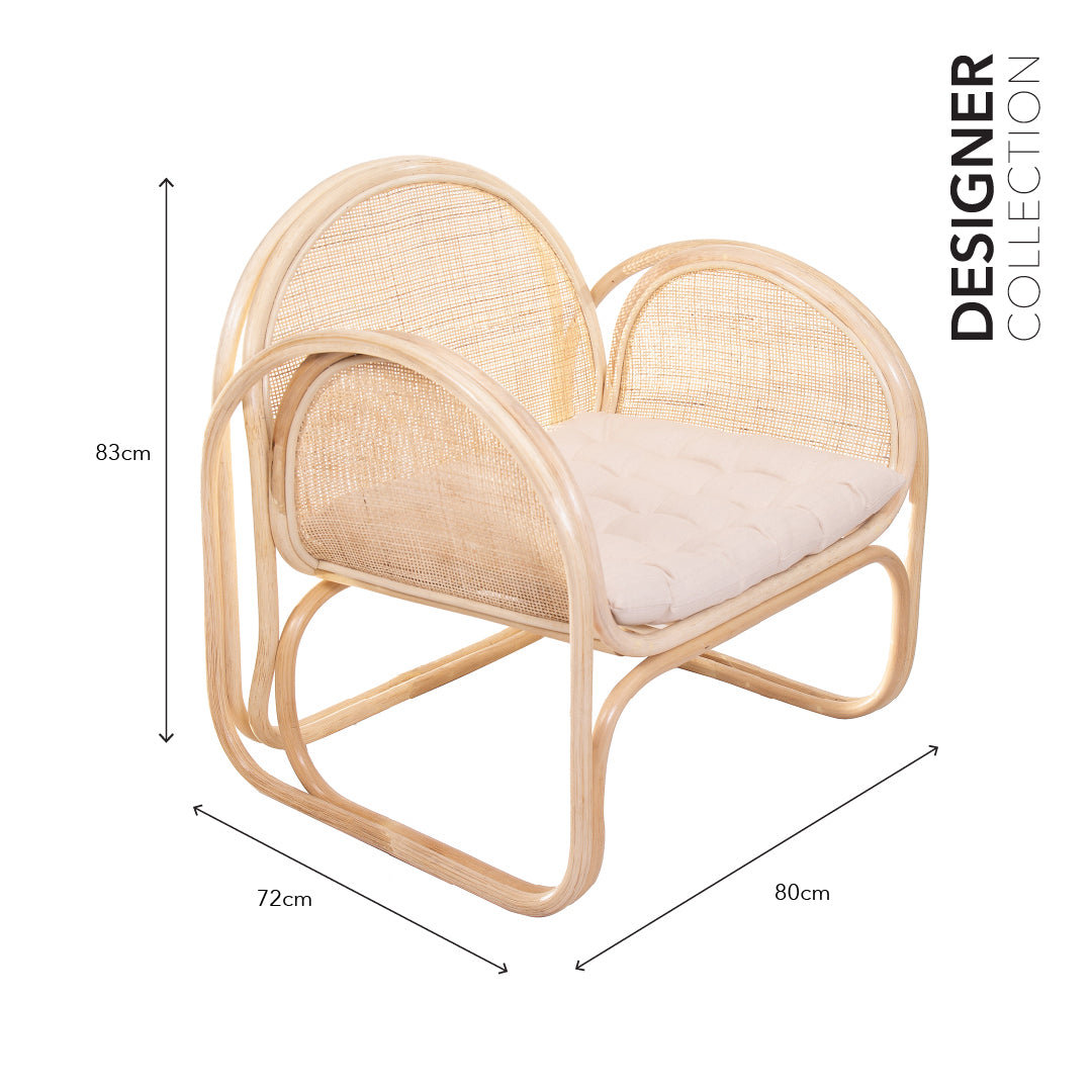 ALVA Lounge Chair Natural Doff