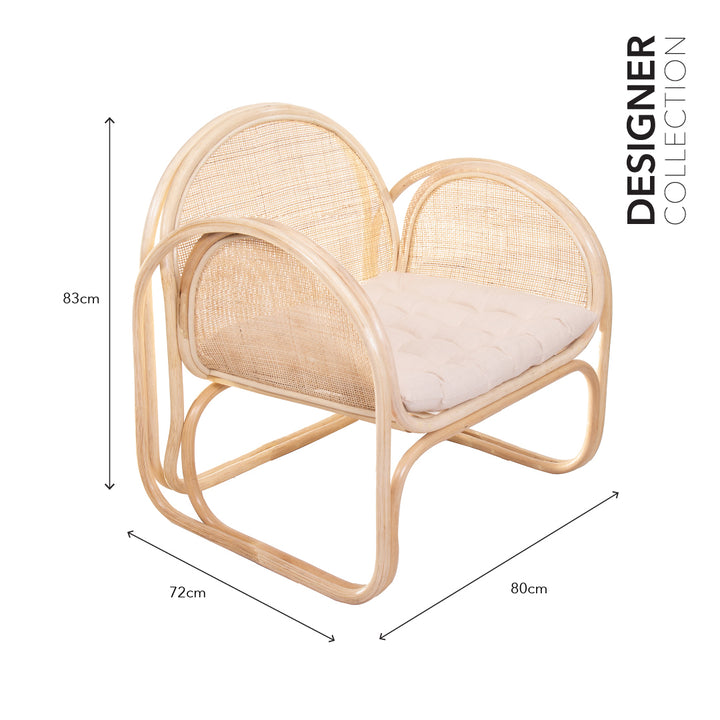 ALVA Lounge Chair Natural Doff