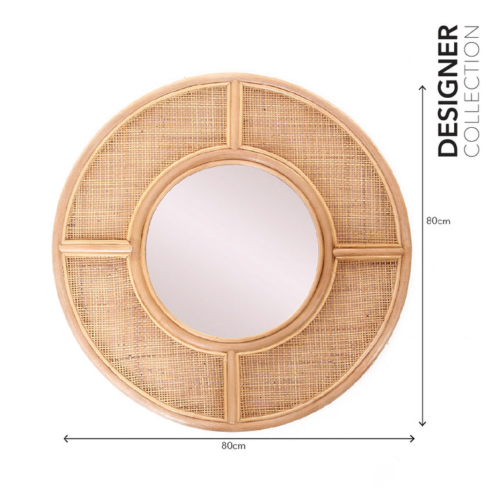 AVA Round Mirror Toasted Sunkai